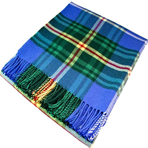 100% Lammwolle Karierte Warme und Weiche Decke Werfen Schottisch Tartan Nova Scotia Reisedecke Plaid Picknick Teppich
