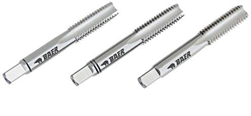 BAER HSSG Handgewindebohrer 3-tlg. Satz konisch BA 2 | Dartgewinde | Gewindebohrer-Satz
