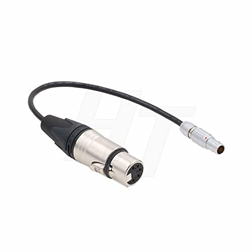 HangTon Audio Cable XLR 5 Pin Microphone Preamplifier to 6 Pin for ARRI Alexa Mini LF Camera 30 cm