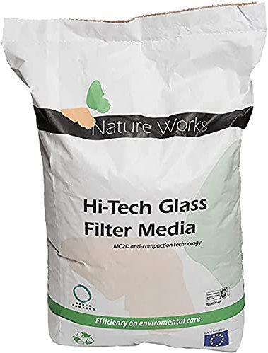 well2wellness® Hi- Tech Filterglas für Pool- Sandfilteranlagen Körnung 0,8mm, 20kg Sack
