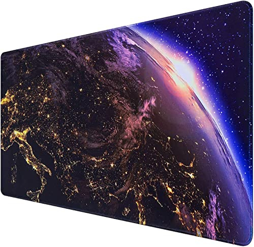 Abetcabe Gaming Mouse Pad, Extended Mouse Pad XXL 800 x 400 mm | Computer Keyboard Mouse Mat Desk Pad with Non-Slip Rubber Base and Stitched Edge for Home Office Gaming Work