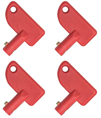 4 STÜCKE Batterie Hauptschalter Schlüssel Universal Batterie Trennschalter für Auto LKW RV Marine ATV