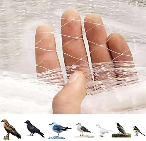 Ccsh Vogelschutznetz Anti-Vogel-Netz Funktioniert mit Jedem Vogel, 2 cm Breites Gittergitter für Kulturpflanzensetzlinge, Professionelles Geflügelnetz aus Weißem Nylon (Size : 30x25m/98x82ft)