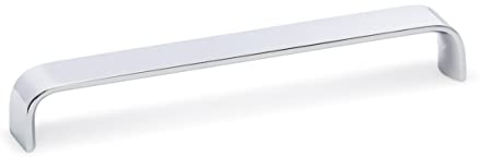 Gedotec Möbelgriffe aus Aluminium | 1 Stück Türgriffe für Schränke - Chrom poliert inkl. Befestigungsmaterial | SENSE 0195 | LA: 192 mm | Griffe für Küchenschränke Schrankgriffe Griffe Möbel