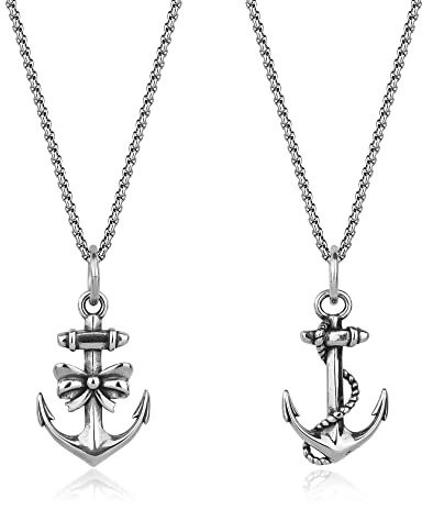 GAVU Partner Halsketten mit Anker Anhänger für Sie und Ihn