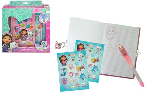 Tagebuch Set mit Schloss und Zauberstift, Gabby´s Dollhouse