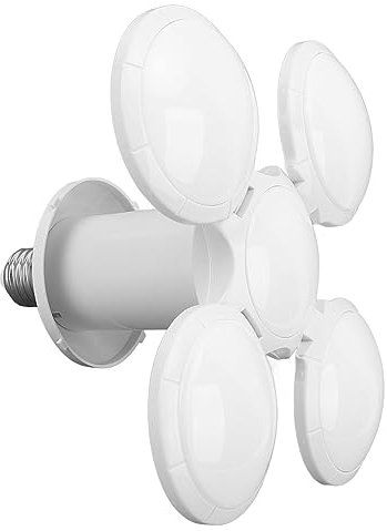 Spacnana Ampoule Pliable de Type Football, Interface à Vis E27 E26, 85-265V 40W 6500K, ABS et Acrylique, Puces LED Haute luminosité, Compacte et élégante, Abat-jour en Acrylique de Haute