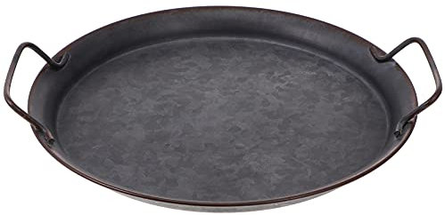 Garneck 1pièce Plateau De Service Noir Pour Rangement De Bijoux Et Aliments Plateau De Rond Vintage