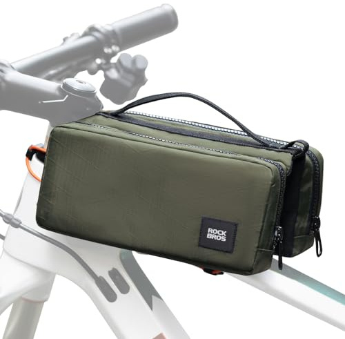 ROCKBROS Fahrrad Rahmentasche Fahrradtasche Rahmen Aufbewahrungstasche mit Schultergurt Fahrrad Oberrohrtasche für Rennrad Mountainbike Umhängetasche