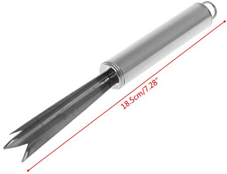 Stainless Steel Pineapple Peeler Remover Fruit Slicer Eye Cutter Pineapple Seed Remover Pineapple Eye Peeler Tool Pineapple Eye Peeler Stainless Steel Pineapple Peeler V Shape Stainless