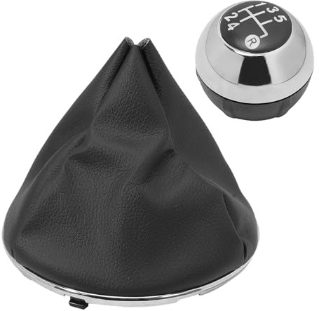 ZEALfix Pommeau De Levier De Vitesse Et Soufflet Compatibles Avec F-at 500 500c 2007-2018 Avec Anneau De RéTention 55344016 50295325 50293173 Placage