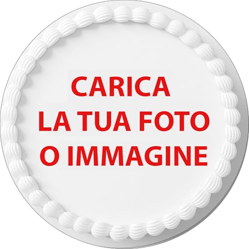 Cialda per Torta Personalizzata Rotonda Con Foto e/o Immagine | Con Foto e/o Immagine, Decorazione Alimentare, Per Dolci e Torte