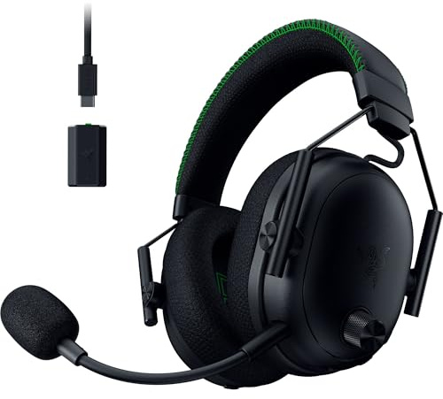 Razer BlackShark V3 Pro Casque de Jeu sans Fil ANC pour Xbox : Micro Full Band – Pilotes 50 mm – 2,4 GHz, Bluetooth, USB, 3,5 mm – Fonctionne avec PC, Mac, PS5, Nintendo Switch – Longue durée de Vie