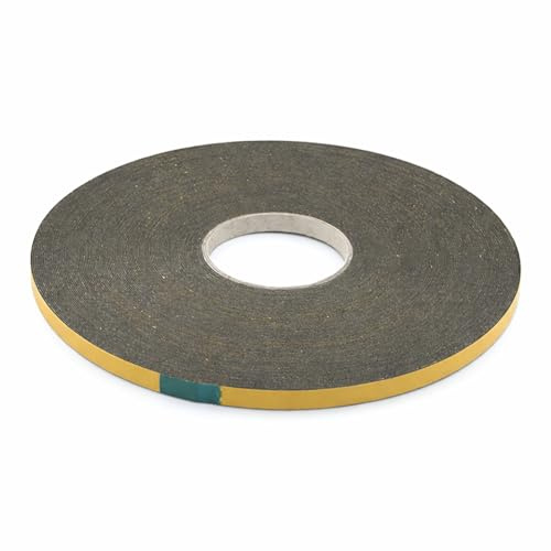 Double Sided Tape 12mm x 1mm x 50m – Strong Foam Adhesive Glazing Tape for Windows, Doors & UPVC Frames, Weather Resistant Security Sealing Tape for Glazing Units