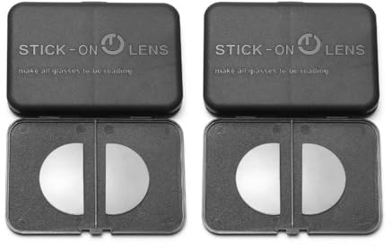 SKYWAY Stick on Reading Lenses, Stick on Bifocal Lenses | Clear Magnifying Bifocal Readers for Sunglasses Glasses Ski Goggles, Removable Reusable No Water Needed