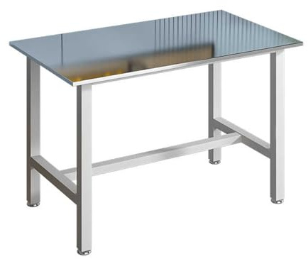 Tavolo da Cucina in Acciaio Inox Professionale, Tavolo da lavoro, tavolo da cucina, tavolo di preparazione per Cucina, Ristorante, Officina e Garage(80x60x75cm/31.5x23.6x29.5in)