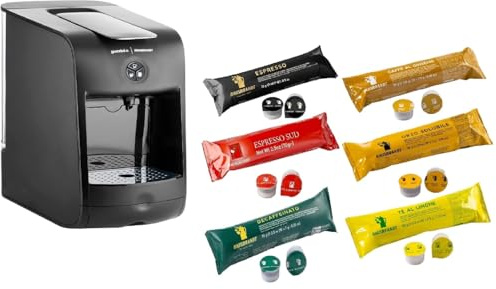 Generico Macchina per il caffè GUZZINI NERA Hausbrandt NUOVA GARANZIA ITALIA 2 ANNI + 60 Capsule kit assaggio Super performante - professionale per casa e/o uffici e attività commerciali Bofrost Nero