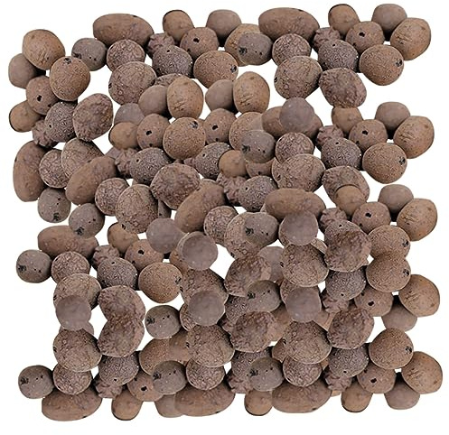 HIAKDOFT Ceramsite Argilla Espansa per Drenaggio e Decorazione Piante, Materiale Traspirante per Fioriere, Confezione da 1 kg per Coltivazione e Rinvaso di Fiori e Verdure in Vaso
