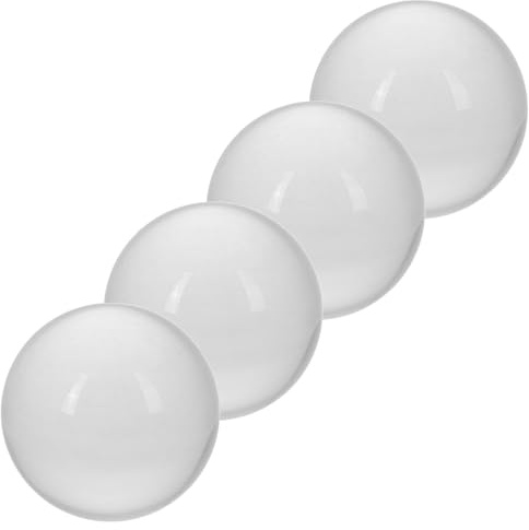 TOPPERFUN 4pezzi Sfera di Cristallo Trasparente Sfera di Vetro Decorativa Oggetto di Scena per Fotografia Accessorio per Yoga e Meditazione Decorazione per Feste e Vacanze