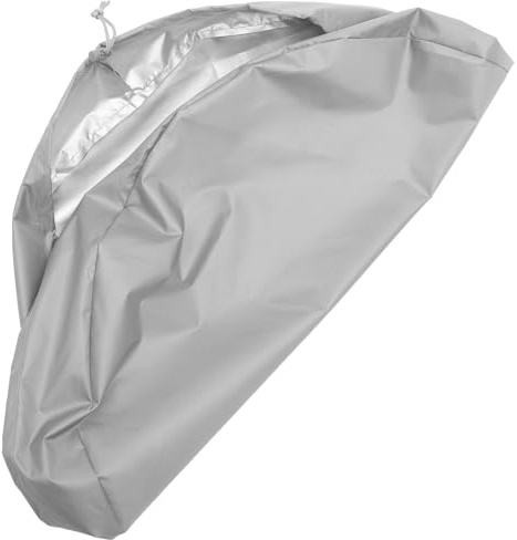 Hohopeti Oxford Cloth Outdoor Barrel Cover with Drawstring Water Bucket Protective Lid for Garden Containers Dustproof Tank Shield Windproof Rain Barrel Mesh Guard