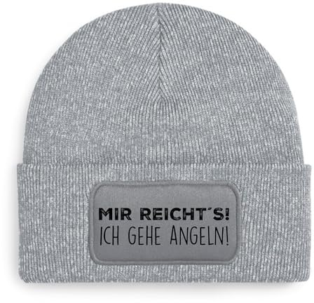 BOO Shirt Ich gehe Angeln Mütze – lustige Beanie mit Spruch | Geschenkidee für Angler, Fischer & Outdoor-Fans