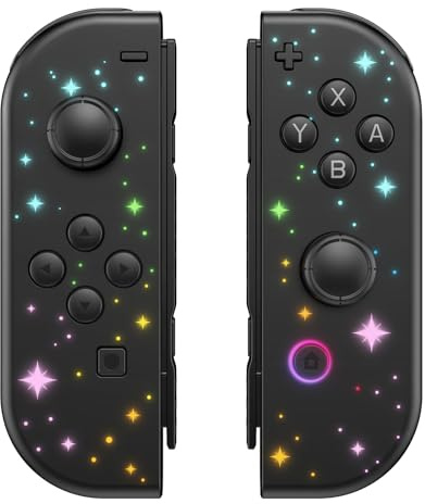 XYCZXIKEC Replacement for Nintendo Switch Controller, Switch Wireless Controllers Compatible with Switch/Lite/OLED, Support Motion Control/Dual Vibration/Wake-up (Black-S)