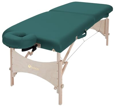 EarthLite Harmony DX Portable Massage Table Package, Includes Table + Face Cradle + Carrying Case, 30 x 73, Teal
