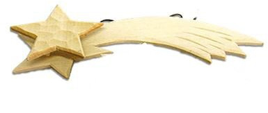 Komet beleuchtet, Höhe 16cm