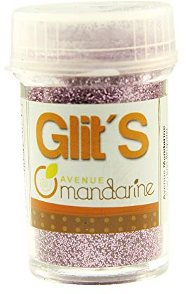 Avenue Mandarine 42507MD Glitter Glit's Flakon (14g, mit praktischem Streuaufsatz zur leichten Handhabung, ideal für Kinder) 1 Stück Rose