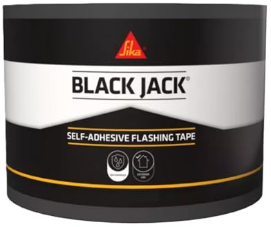 Sika Black Jack Self Adhesive Flashing Tape, Lead-Look Finish, 225mm x 3m | Self Adhesive Flashing Tape With A Natural Lead-Look Finish
