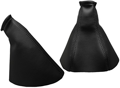 Pour OPELVECTRAB Modèle 1996-2002 Soufflet Levier de Vitesse et Frein 100% Cuir Noir