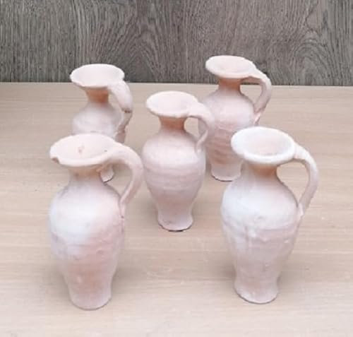 5 Miniamphoren aus Terracotta Terrakotta je ca. 8 cm groß Krüge Vasen