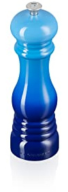 Le Creuset Moulin à Poivre Classique Réglable, Plastique ABS Résistant aux Éclats, Anticorrosion, 21 cm, Azure, 96001900220000