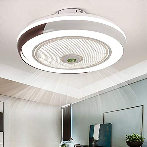 Ventilador De Techo Con Iluminación LED Luz, Creativo Regulable Moderna Con Mando A Distancia, Velocidad Del Viento Ajustable, Ultra Silencioso De La Sala Dormitorio De La Lámpara Del Ventilador 50Cm