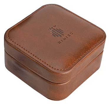 HIDIZS EA01 tragbare Schutzhülle aus Kunstleder, hergestellt für AP80/AP80 PRO (X) und andere Musik-Player, tragbare Hülle mit Metall-Karabiner-Clip, passend für IEMs, Ohrhörer, Speicherkarte, Dongle