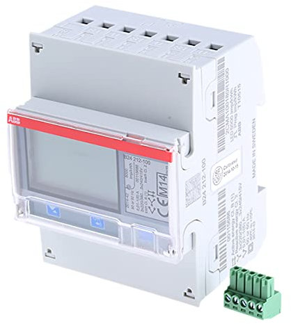 ABB B24 Energiemessgerät LCD, 7-stellig / 3-phasig 1 Ausg. 1 Eing., Impulsausgang