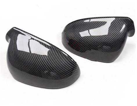 Tür Spiegelkappen Für VW Für Passat Für Golf 5 6 Touring 2005-2011 Auto Rückspiegel Abdeckung Carbon Faser Auto Seite Tür Spiegel Shell Rahmen Rückspiegelgehäuse (Color : A Add On Style)