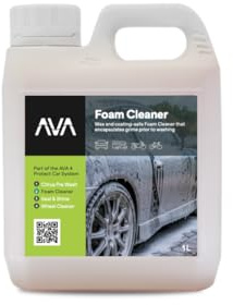 AVA Foam Cleaner Car Shampoo for Pressure Washers, 1 Litre, pH-Neutral Snow Foam, Concentrated Formula, Apple Fragrance, Coating-Safe, Metal Surfaces