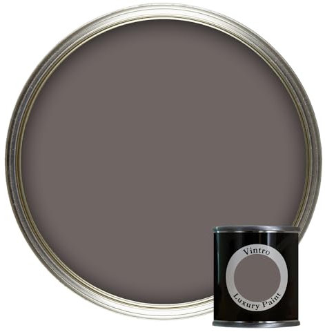 Vintro Paint | Luxury Matt Emulsion | Smooth Chalky Finish | Multi Surface Paint | for Walls, Ceilings, Wood and Metal | 125ml (Taupe - Fresco)