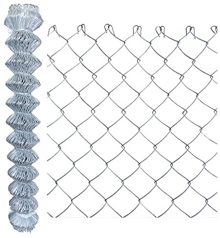 Zaun Maschendrahtzaun Gartenzaun 60x60mm Verzinkter Stahl 1,5m x 15m