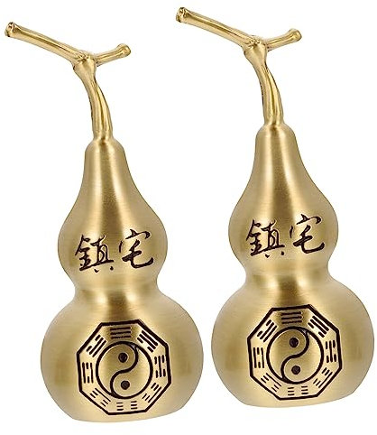 Alipis 2pcs Hollow Craft Gourds Desktop Decorative Adornments Delicate Home Gourd Ornaments for Tabletop Display