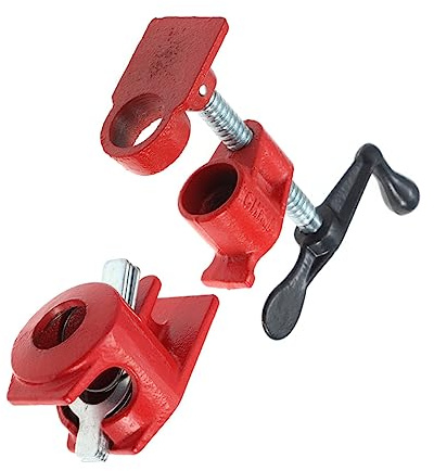 HYTROVE Abrazadera De 3/4 Para Carpintería Abrazadera De Hierro Ideal Para Encolar Tableros Juntas De Agua