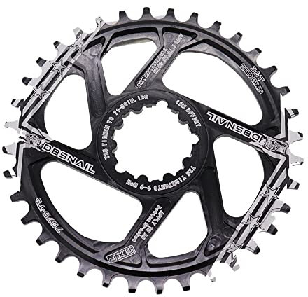 ZHAOQIN Kettenblatt Kettenblattrunde 3mm 6mm Offset Fahrrad Kettenblatt(3mm Black 36T)