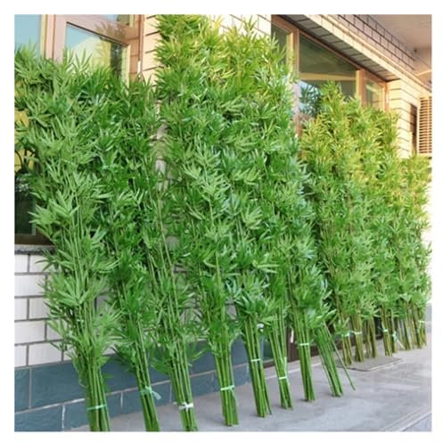 Künstliche Bambuspflanzen, Sichtschutz, Seiden-Kunstbaum für Innen- und Außendekoration, Gartenzaun, Sichtschutzlösung
