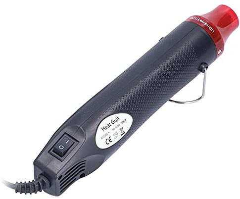 Eacam Tragbare Heißluftpistole, Tragbare Handhändler -Hitzepistole mit Handheld, Effiziente Heißluftpistole für Craft -Präge -Schrumpfpackung mit Tischständer, (EU -Stecker 230 V)