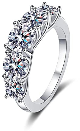 3.6ct D färg VVS1 Moissanite förlovningsringar for kvinnor 925 sterling silver diamantringar for vigselring med certifikat(7)