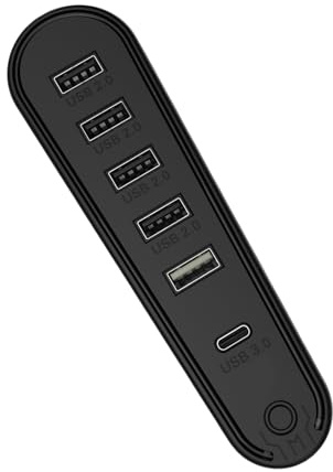 Montesy USB Hub Extender Docking Station with LED Dynamic Lighting 5xUSB+1xType C Expansion for P5 Professional Consoles