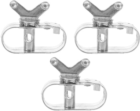 FONDOTIN 3 Piezas Cabrestante de Aluminio para Cubiertas Piscinas de Tensor de Cable Resistente al Agua para Exterior Sujetador Práctico para Piscina y Lona de Seguridad