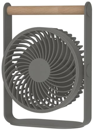 Gettimore Ventilateur de bureau USB avec flux d'air puissant et 3 réglages de vitesse, fonctionnement silencieux pour la maison, le bureau, la chambre à coucher, design compact et portable, alimenté