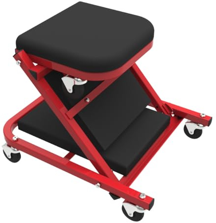 Primaster Werkstatt-Rollliege & Sitz 2 in 1 klappbar 102 x 43 cm Werkstatt-Rollbrett